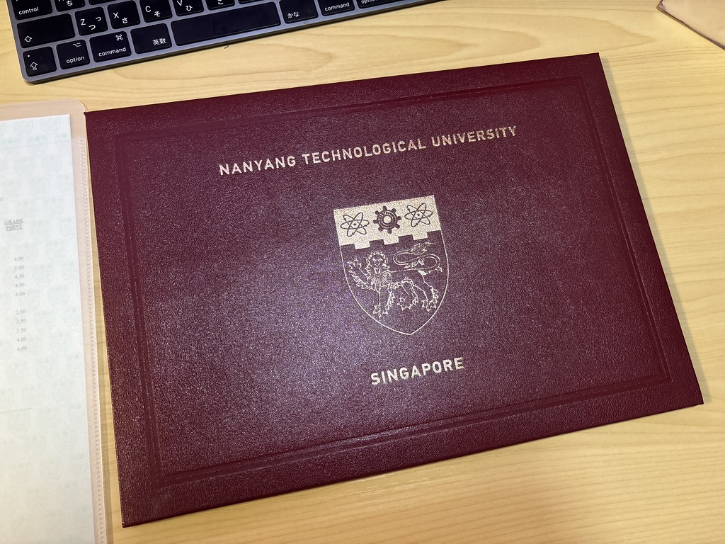 我的毕业证书。