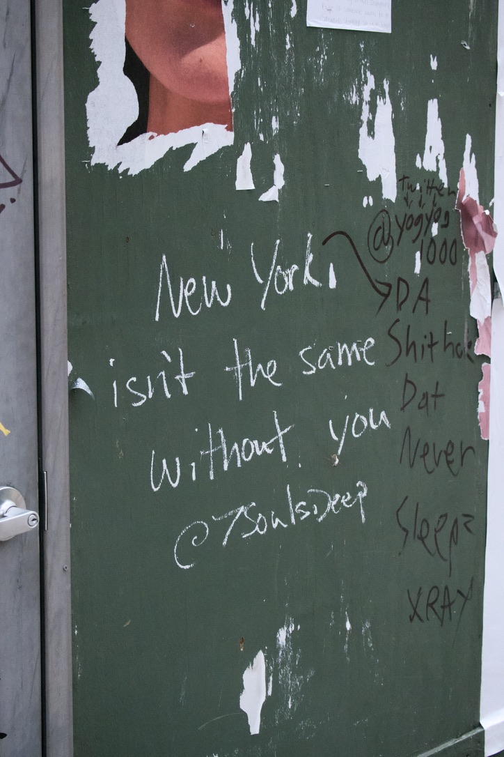 New York isn’t the same without you.摄于纽约市Murray Hill.